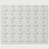 Pale Blue Cloud Nine Baby Shower ラッピングペーパー (フラット)