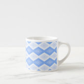 Pale blue diamond pattern エスプレッソカップ (右)