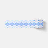 Pale blue diamond pattern サテンリボン (正面)