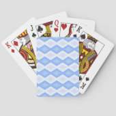 Pale blue diamond pattern トランプ (裏面)