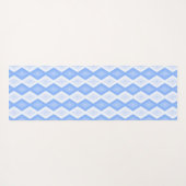 Pale blue diamond pattern ヨガマット (裏面(横))