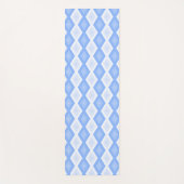 Pale blue diamond pattern ヨガマット (正面)