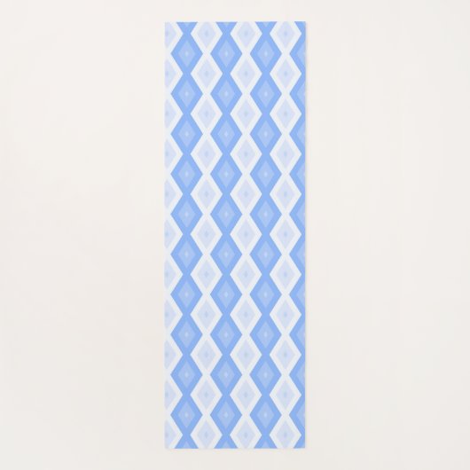 Pale blue diamond pattern ヨガマット (裏面)