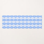 Pale blue diamond pattern ヨガマット (正面(横))