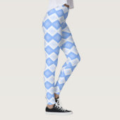 Pale blue diamond pattern レギンス (右)