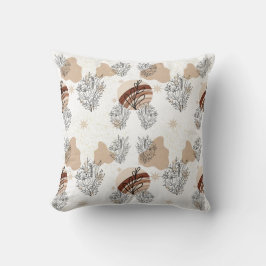 Pale Boho Wildflowers Flowers  クッション