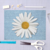 Pale Denim & Daisy Hippie Blossoms Flowers Big 薄葉紙 (クラフト)