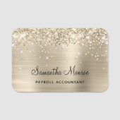 Pale Gold Glitter and Foil 名札 (正面)