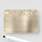 Pale Gold Glitter and Foil Blank 名札 (インサイチュ)