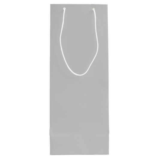 Pale Gray Geometric Pattern - Summer Decor ワインギフトバッグ (裏面)