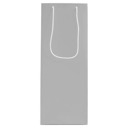 Pale Gray Geometric Pattern - Summer Decor ワインギフトバッグ (正面)