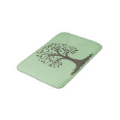 🌳 Pale Green Tree of Life Bath Mat - Bathroom Dec バスマット (アングル)