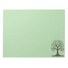 🌳 Pale Green Tree of Life Notepad - Stationery ノートパッド