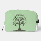 🌳 Pale Green Tree of Life Toiletry Bag -Travel 🧼 ドップキット (裏面)