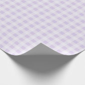 Pale Lavender Gingham Wrapping Paper ラッピングペーパー (角)