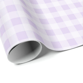 Pale Lavender Gingham Wrapping Paper ラッピングペーパー