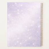 Pale lilac and pearl gray AI art  プランナー手帳 (裏面)