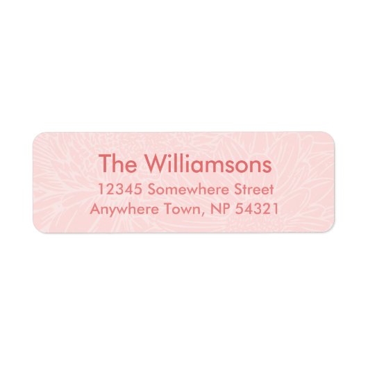 Pale on Pink Chrysanthemum ラベル (正面)