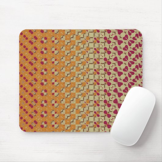Pale Orange and Pink Mouse pad マウスパッド (マウス)