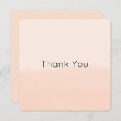 Pale Orange Watercolor Abstract ノートカード (正面/裏面)