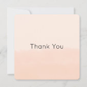 Pale Orange Watercolor Abstract ノートカード (正面)