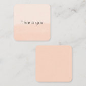 Pale Orange Watercolor Abstract ノートカード (正面/裏面)