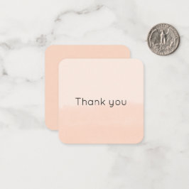 Pale Orange Watercolor Abstract ノートカード