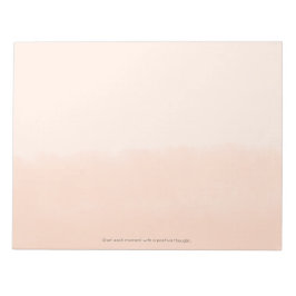 Pale Orange Watercolor Abstract ノートパッド