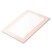 Pale Orange Watercolor Abstract ノートパッド (アングル)