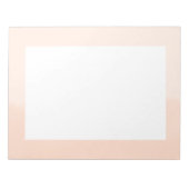 Pale Orange Watercolor Abstract ノートパッド (正面)