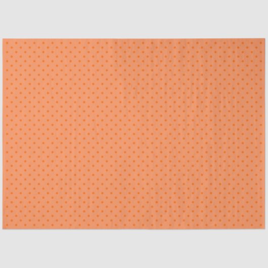 Pale Orange With Orange Polka Dots 薄葉紙 (正面)