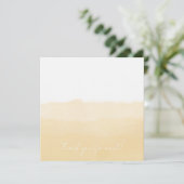 Pale Peach Folded Thank You Card サンキューカード (スタンド正面)