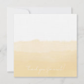 Pale Peach Folded Thank You Card サンキューカード (正面)