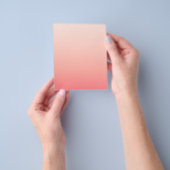 Pale pink and peach gradient チラシ (手)