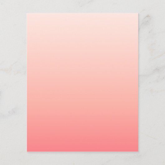 Pale pink and peach gradient チラシ (裏面)
