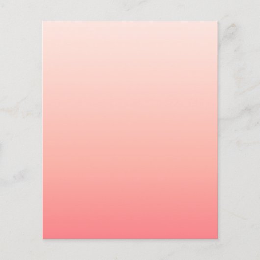 Pale pink and peach gradient チラシ (正面)