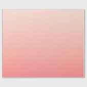 Pale pink and peach gradient ラッピングペーパー (フラット)