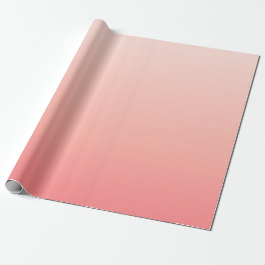 Pale pink and peach gradient ラッピングペーパー (アンロールド)