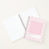 Pale Pink and White Checkerboard Notebook ノートブック (内部)