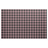 Pale Pink & Black Buffalo Plaid ファブリック (ファットクウォーター)