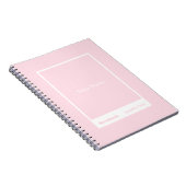 Pale Pink Block Quote Classic ノートブック (右側)