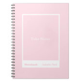 Pale Pink Block Quote Classic ノートブック (正面)