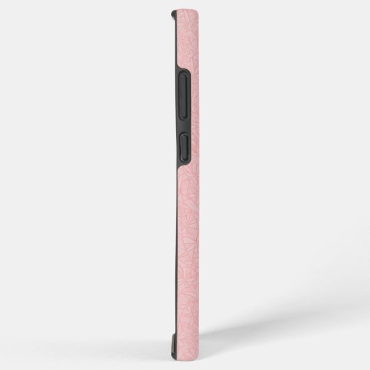 Pale Pink Botanical Pattern Phone Case Samsung Galaxyケース (右側面)