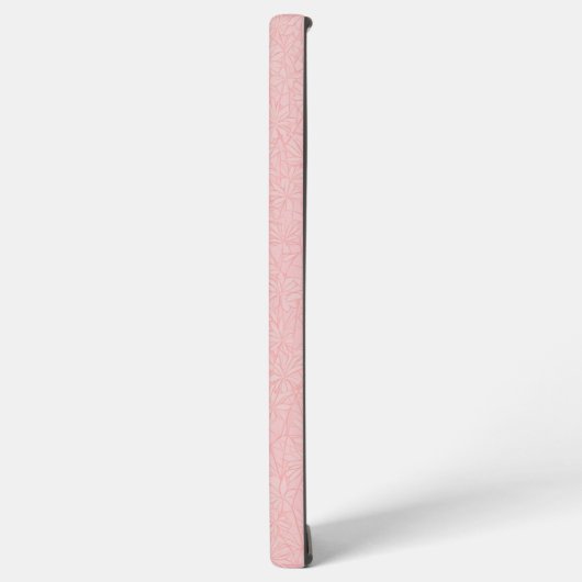 Pale Pink Botanical Pattern Phone Case Samsung Galaxyケース (左側面)