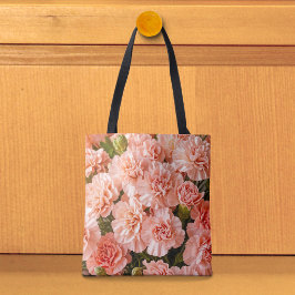 Pale Pink Carnations Tote Bag トートバッグ