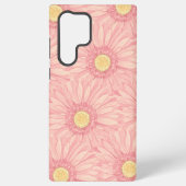 Pale Pink daisy pattern - large Samsung Galaxyケース (裏面)
