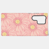 Pale Pink daisy pattern - large Samsung Galaxyケース (裏面横)