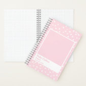 Pale Pink Floral Aesthetic Notebook ノートブック (内側)