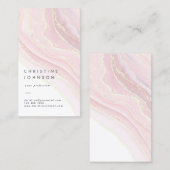 pale pink ink business card 名刺 (正面/裏面)