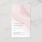 pale pink ink business card 名刺 (正面)